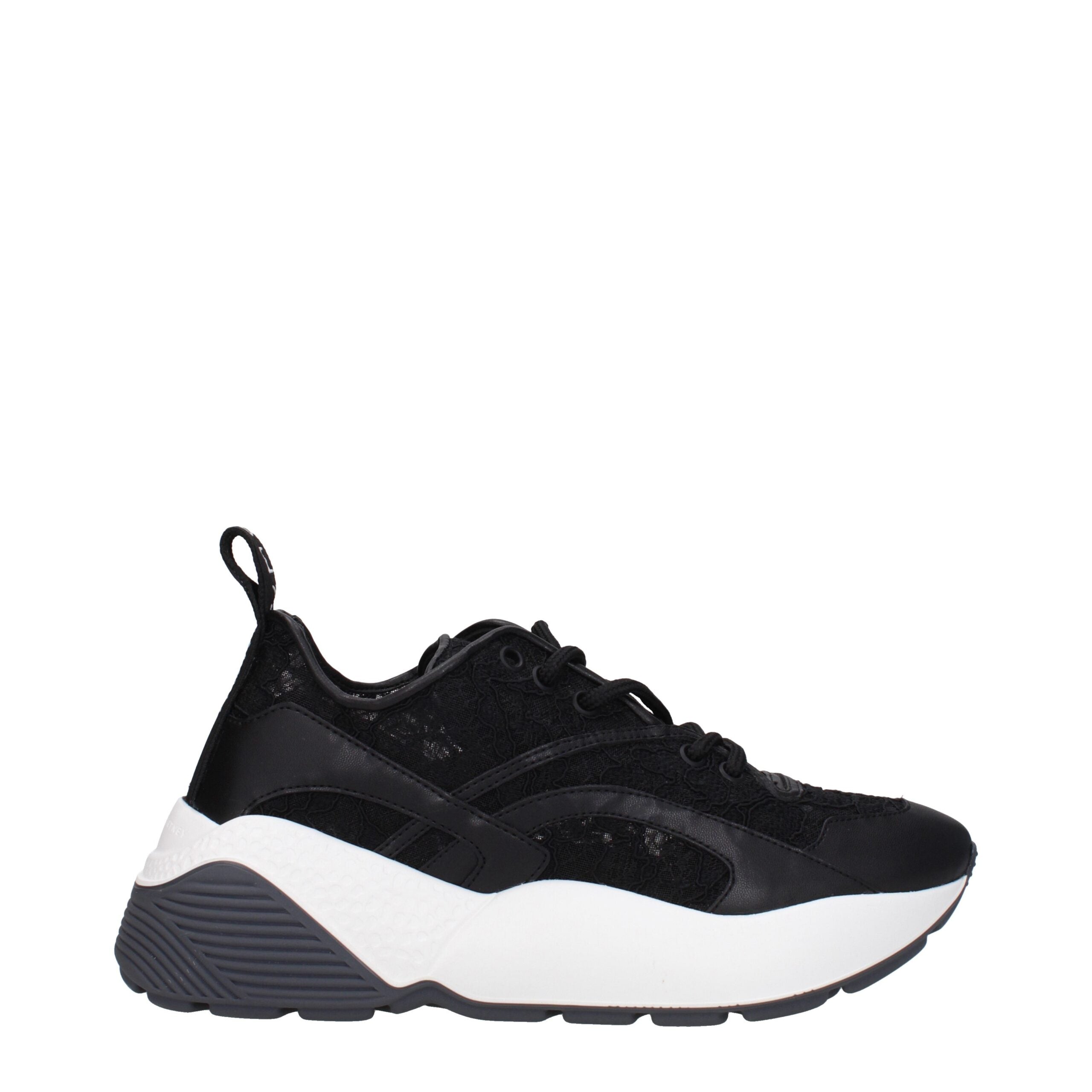 Stella McCartney Black Fabric Sneakers